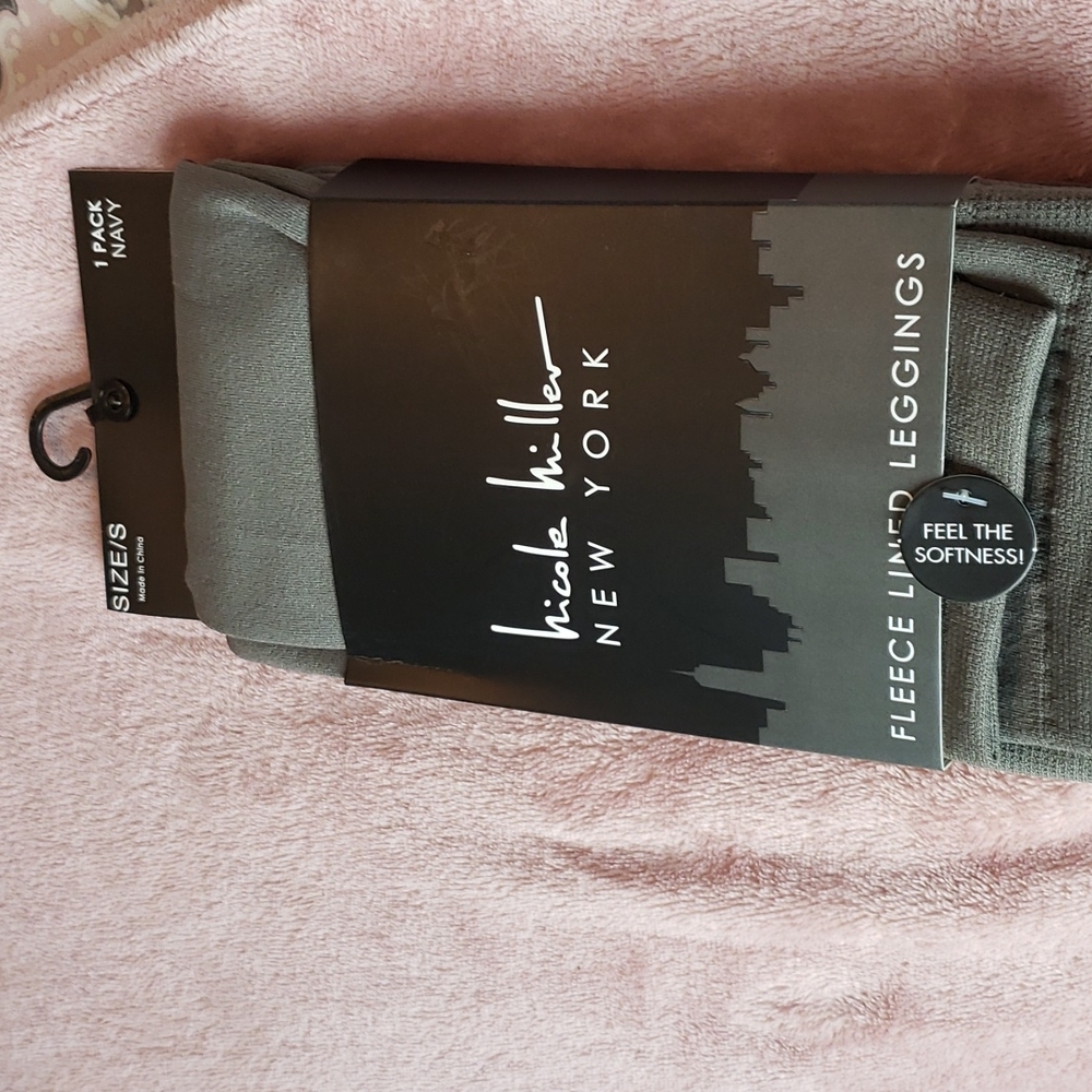 A pair of brand new Nicole Miller fleece lined leggins